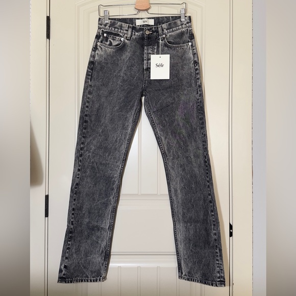 SÉFR STRAIGHT CUT JEAN IN MARBLE WASH | SIZE 29 MENS - Picture 3 of 12